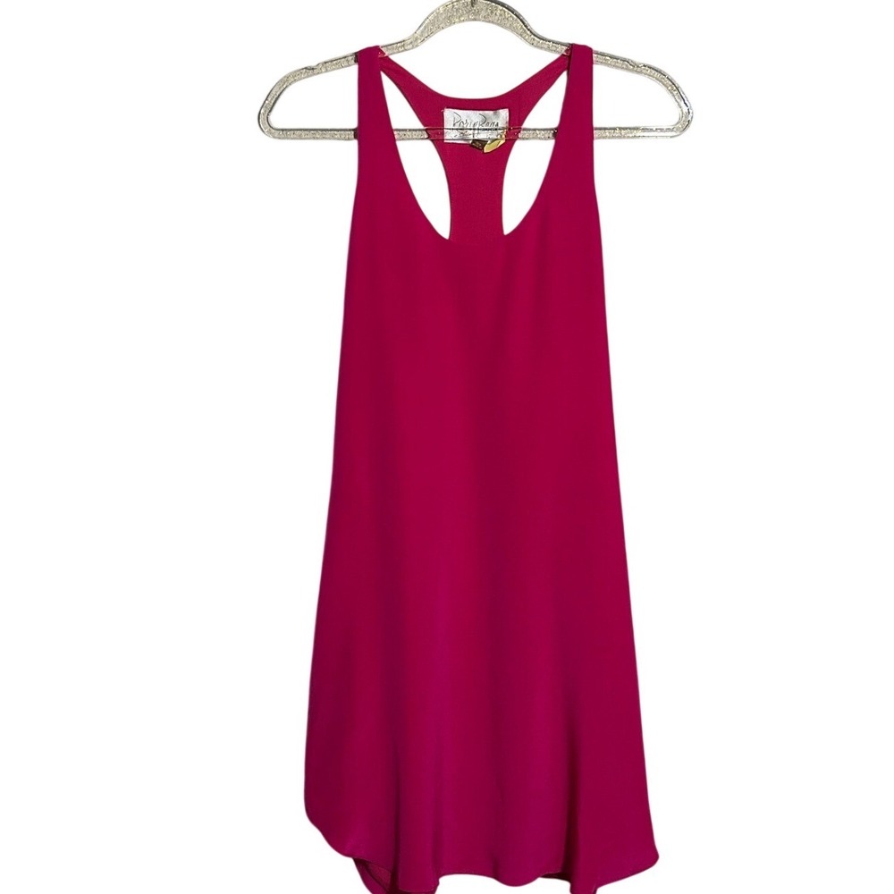 Rory Beca Hot Pink Racerback Mini‎ Dress Womens Medium FuchsiaMade in USA